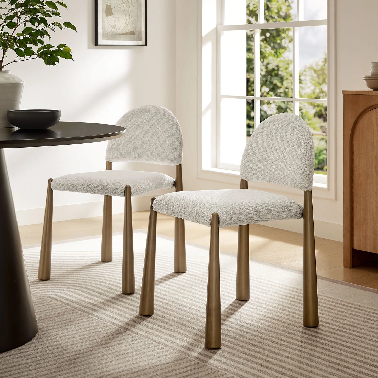 Hayley Upholstered Fabric Dining Side Chair – Stylish and Comfortable Seating for Contemporary Dining Rooms