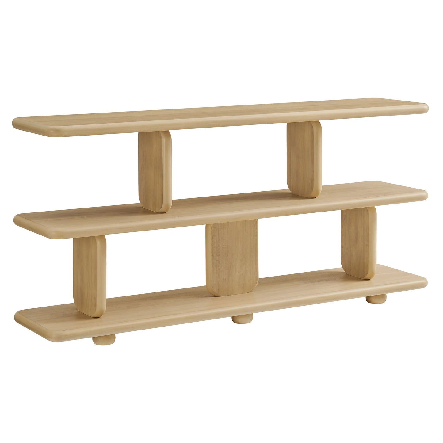 Lyle Sculptural 2-Tier Bookshelf – Modern and Artistic Storage Solution for Living Rooms and Offices