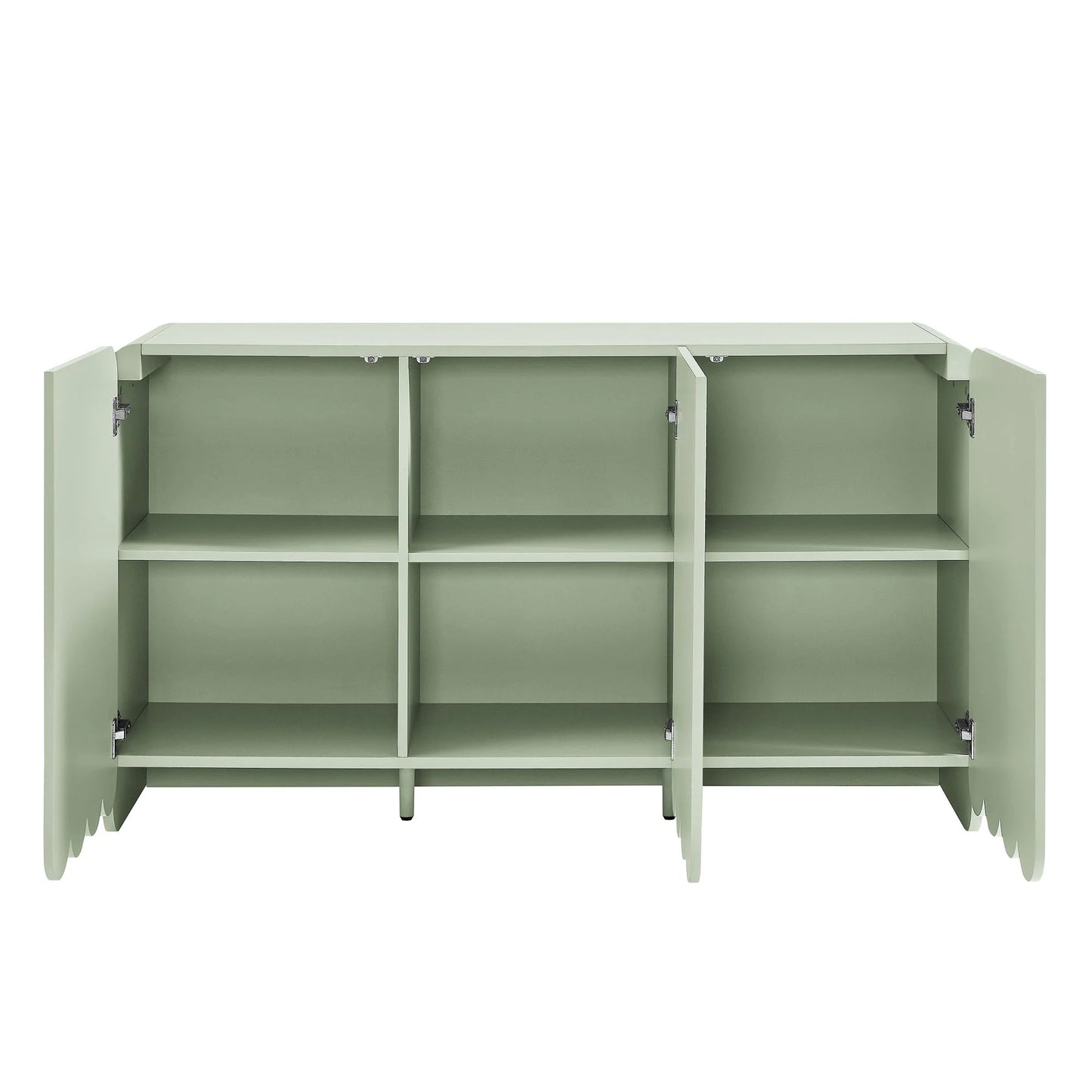 Dahlia Fluted & Scalloped Sideboard – Stylish Storage Cabinet with Elegant Carved Detailing for Dining and Living Rooms