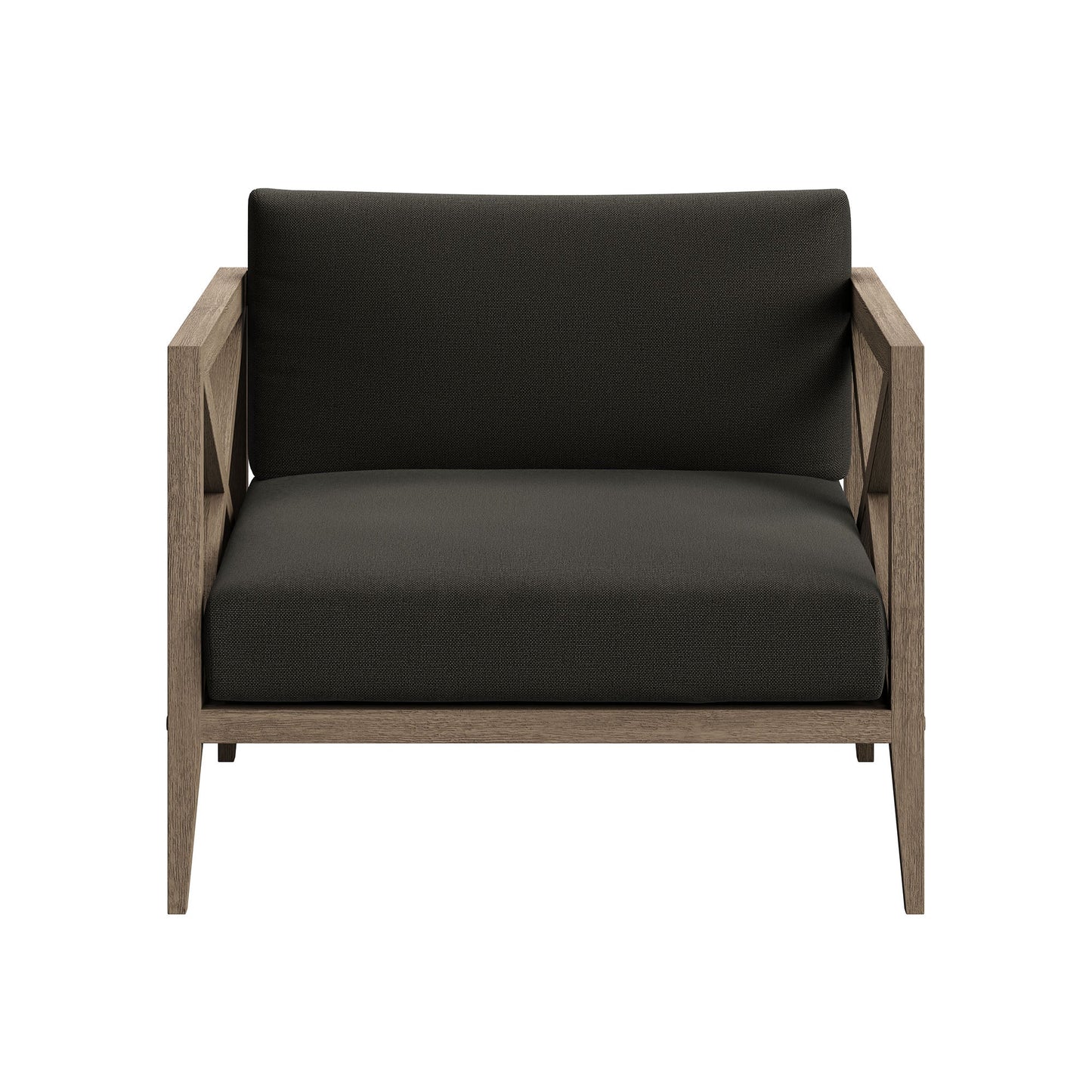 Northlake 3-Piece Outdoor Teak Wood Furniture Set with Armchair and Side Table