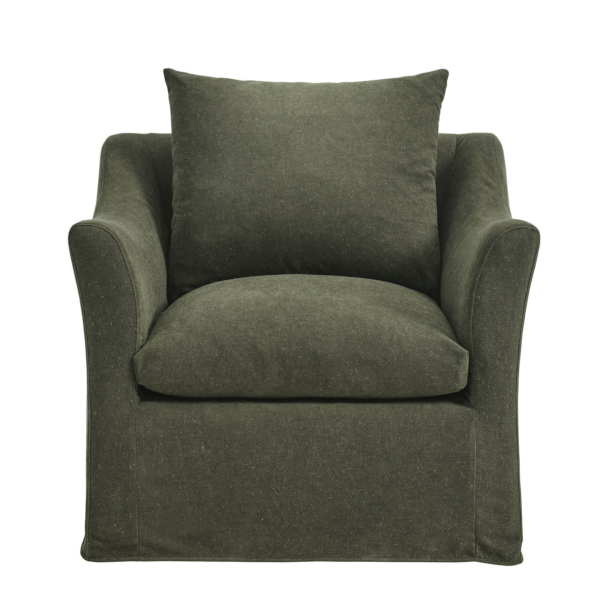 Somerset Linen Blend Upholstered Armchair