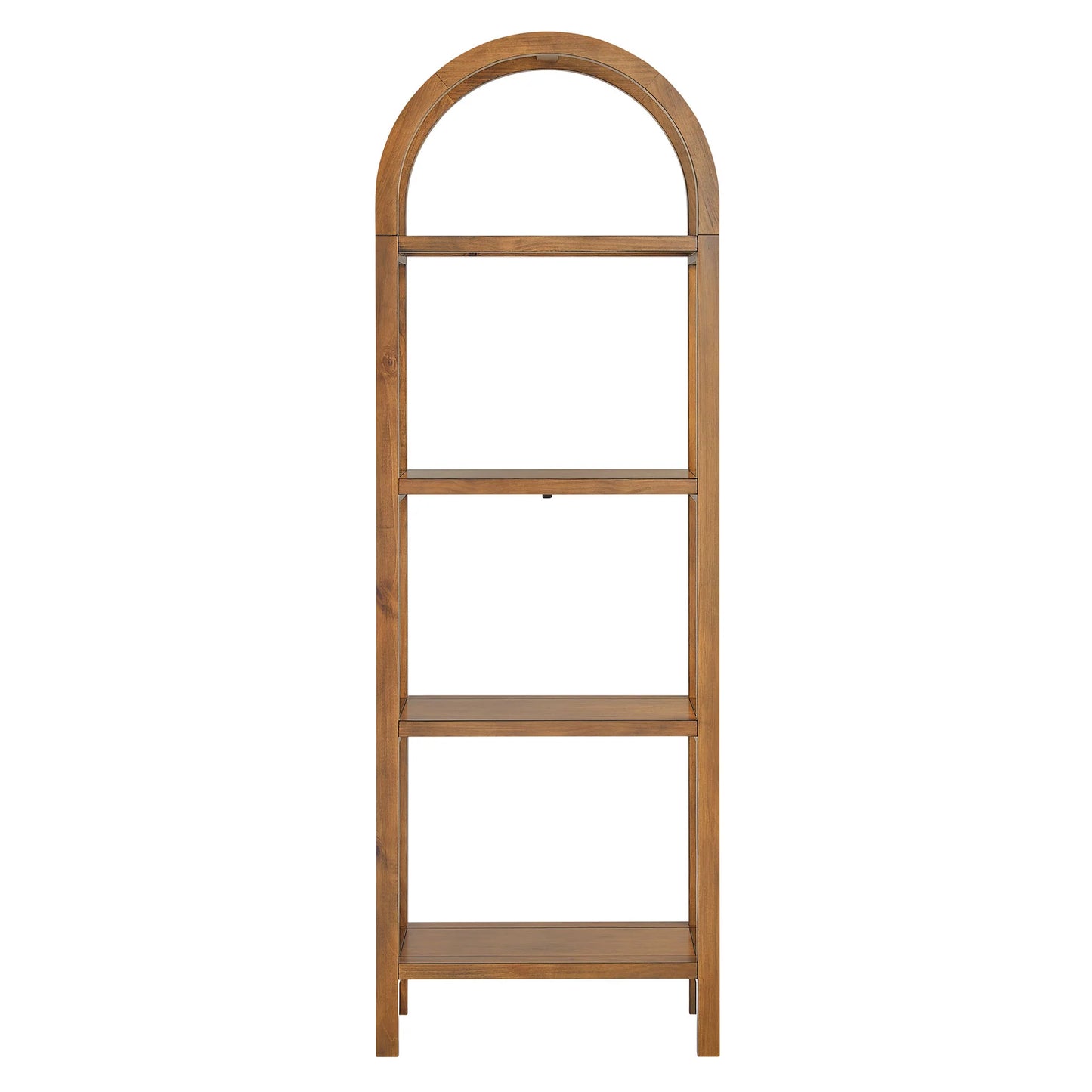 Vexley 72" Tall Narrow Arched Bookshelf – Elegant Vertical Storage