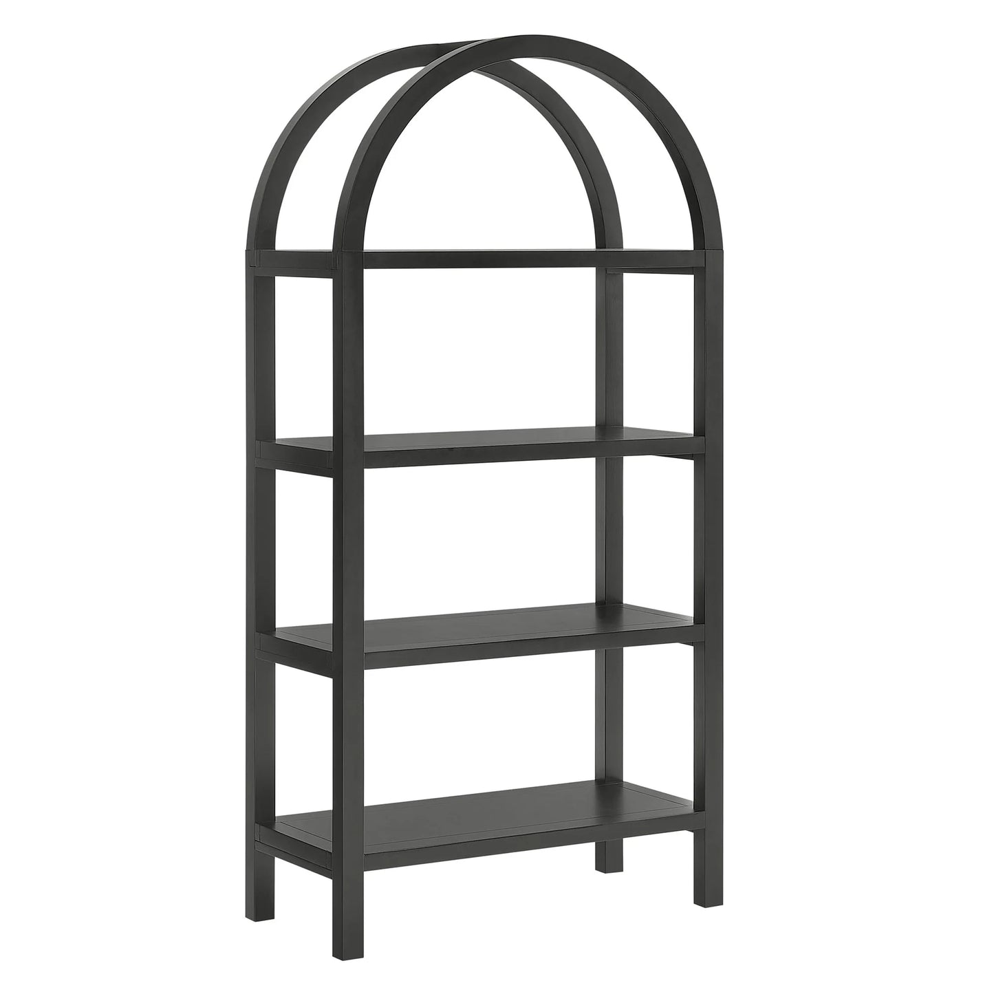 Vexley 60" Wide Arched Bookshelf – Elegant & Spacious Storage