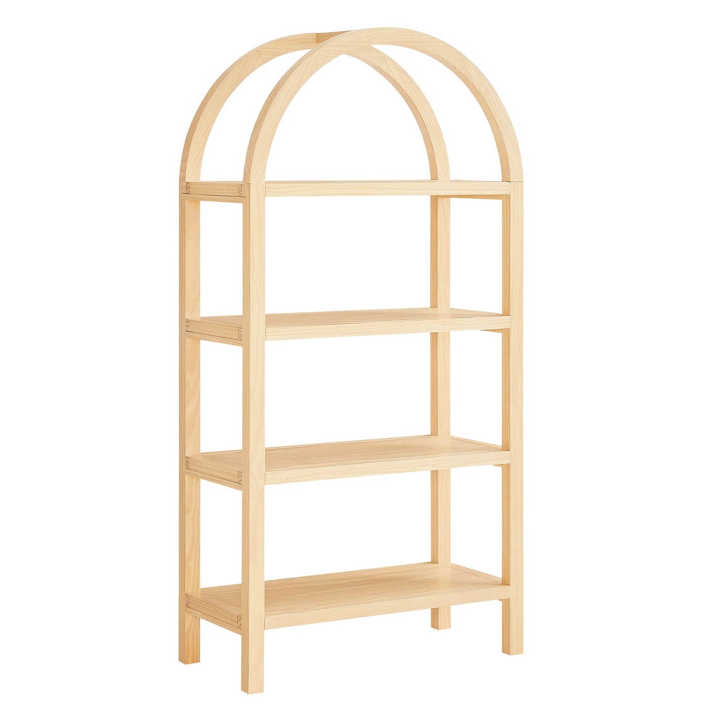 Vexley 60" Wide Arched Bookshelf – Elegant & Spacious Storage