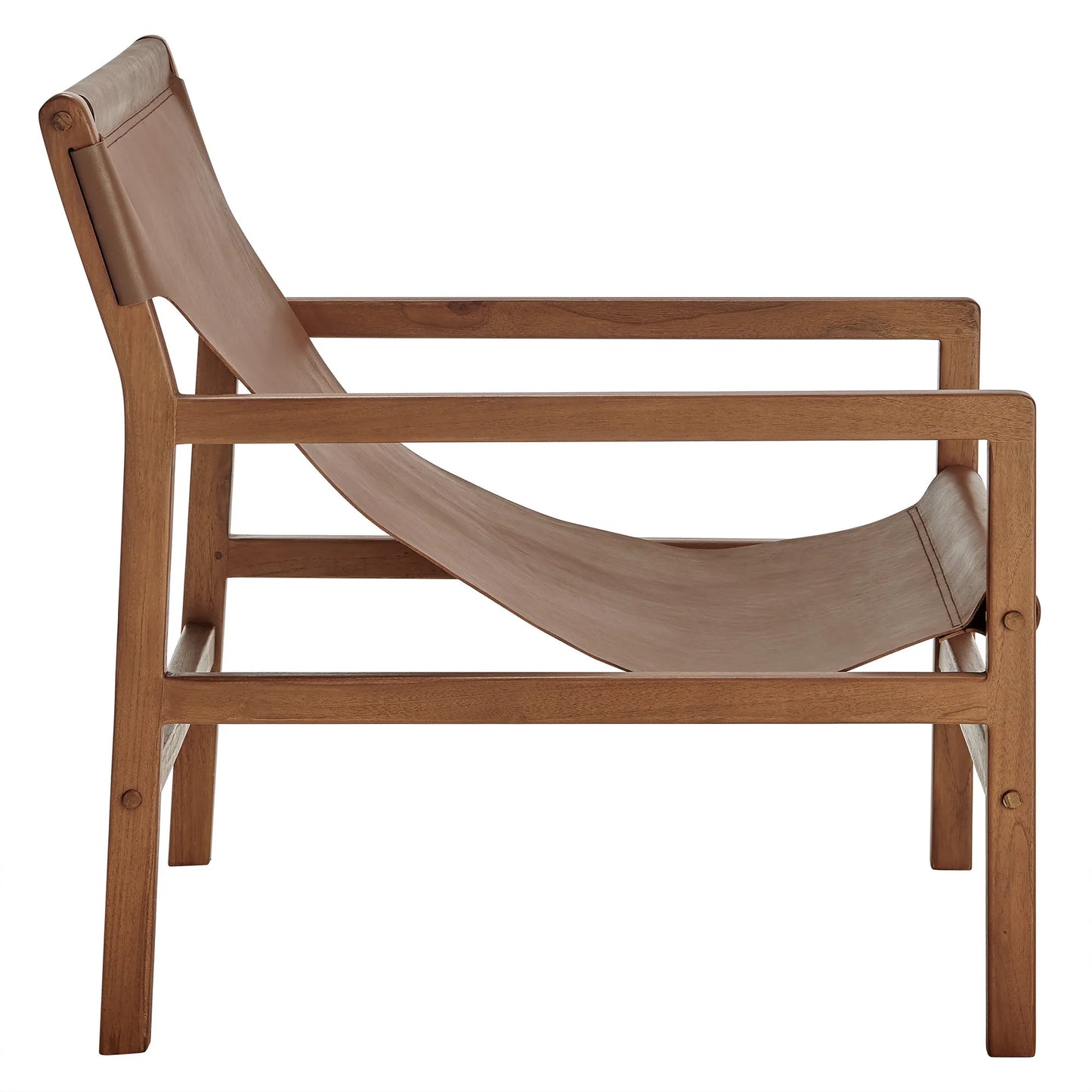Sonora Sling Chair in Genuine Leather – Stylish & Comfortable Accent Chair