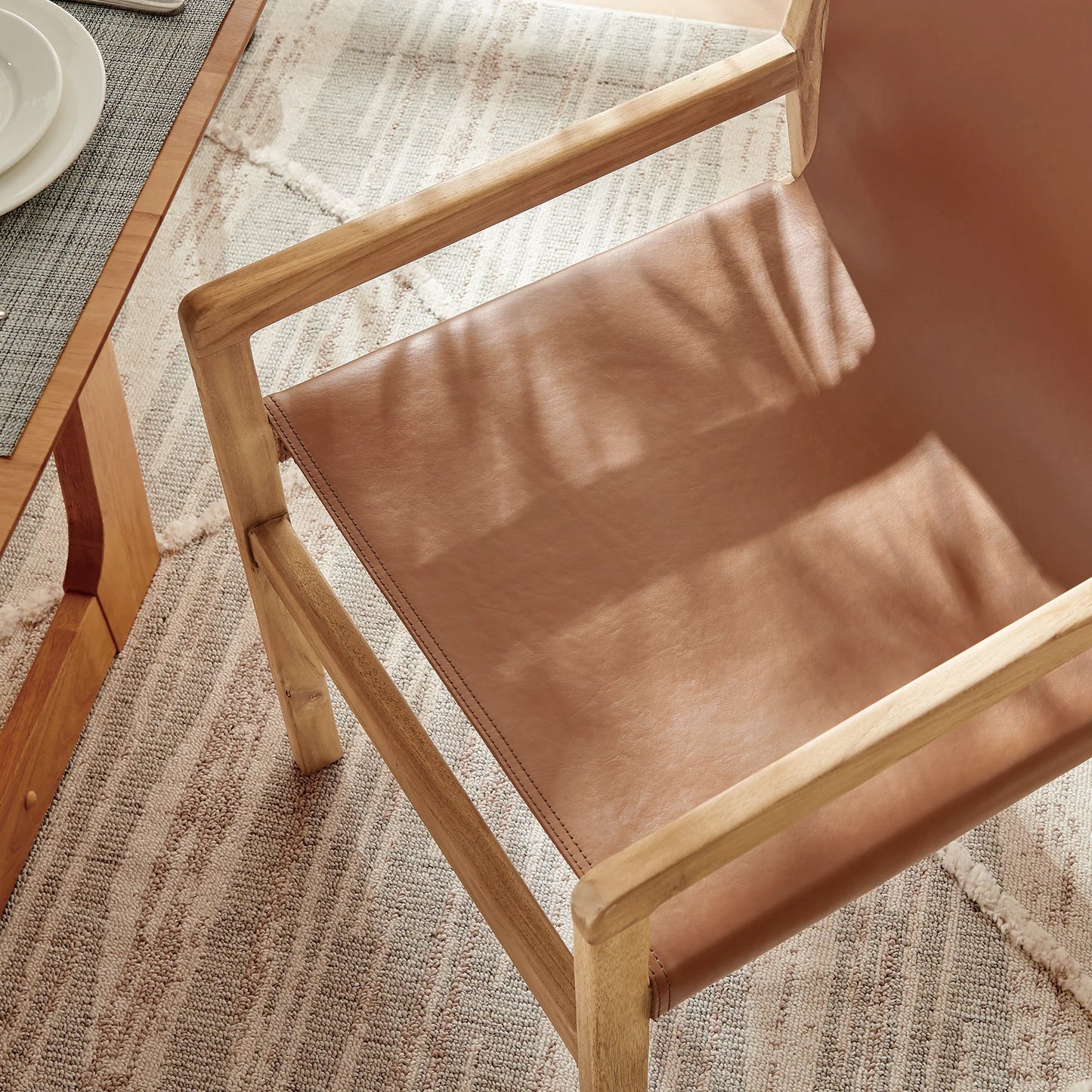 Sonora Genuine Leather Dining Chair – Sleek & Sophisticated Seating
