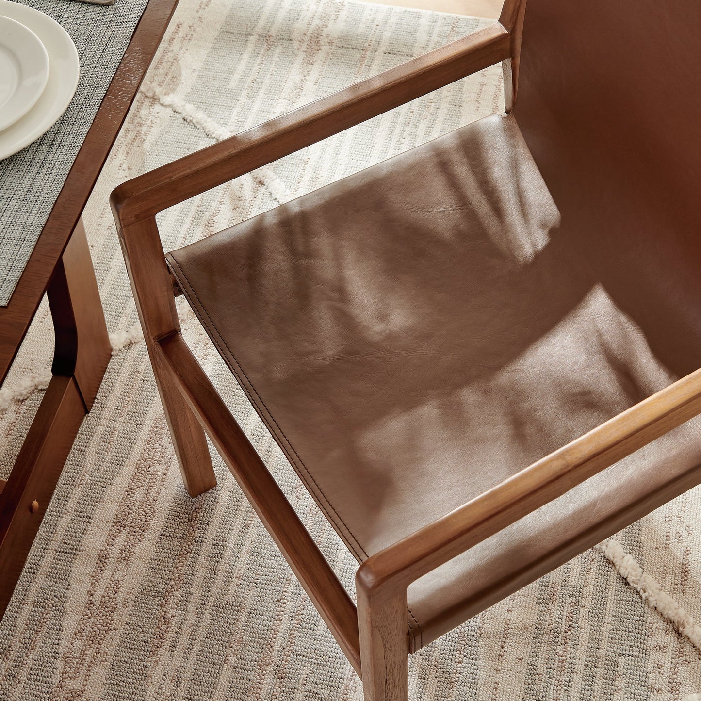 Sonora Genuine Leather Dining Chair – Sleek & Sophisticated Seating
