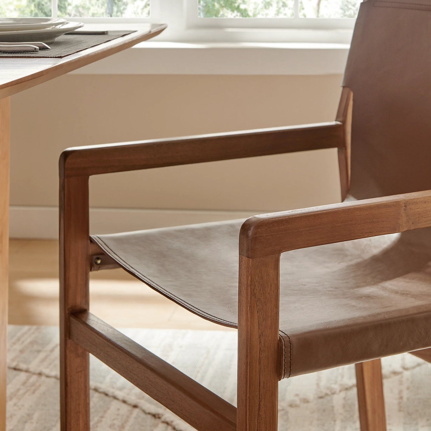 Sonora Genuine Leather Dining Chair – Sleek & Sophisticated Seating