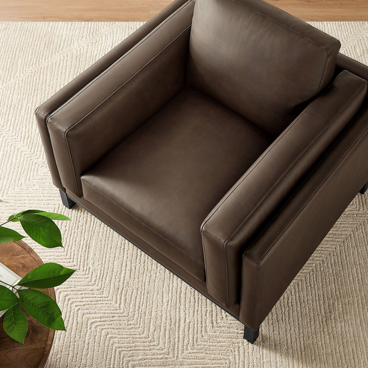 Roscoe Vegan Leather Armchair