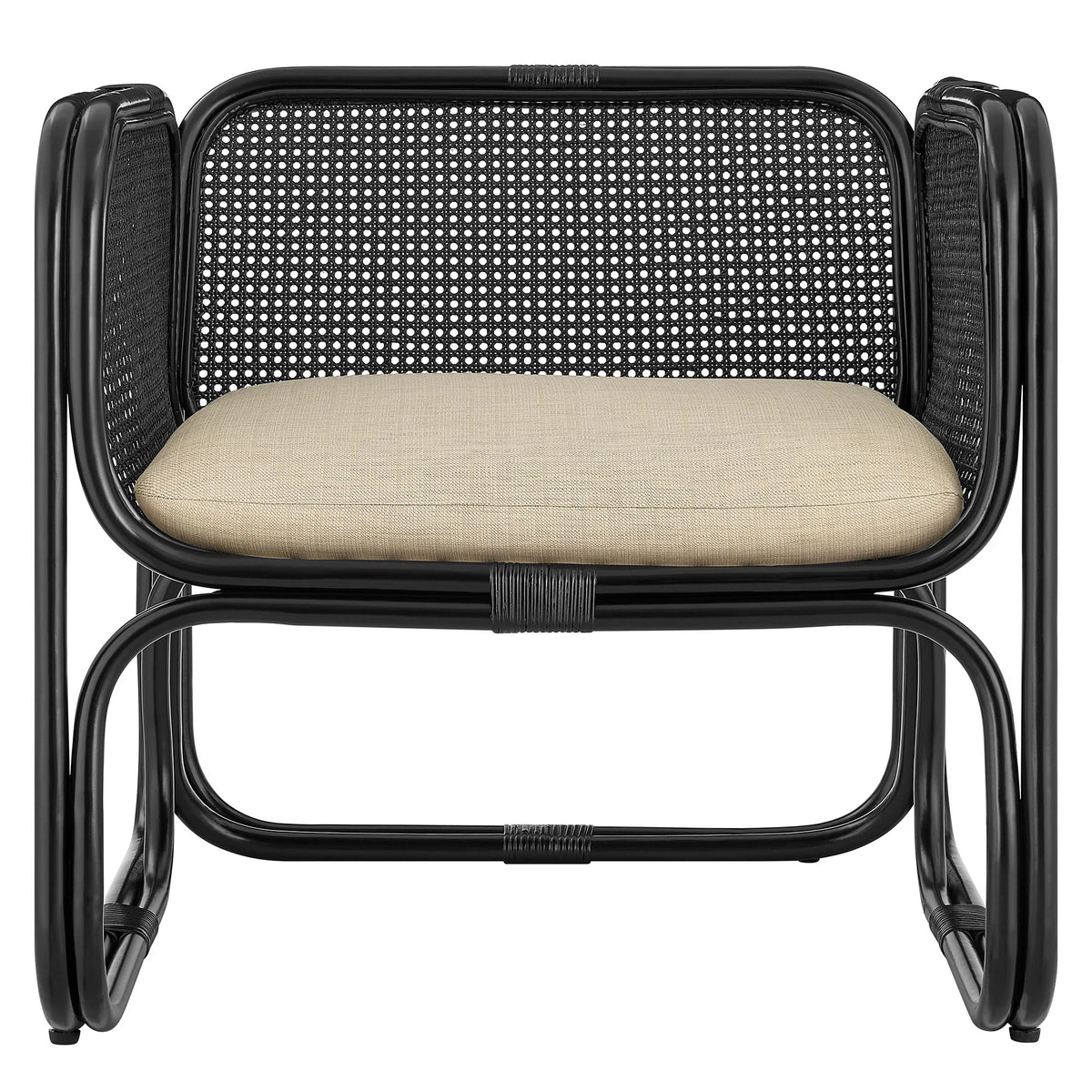 Ellis Natural Rattan Accent Armchair