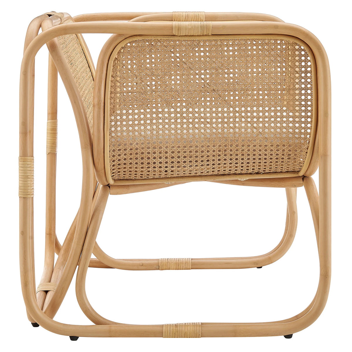 Ellis Natural Rattan Accent Armchair