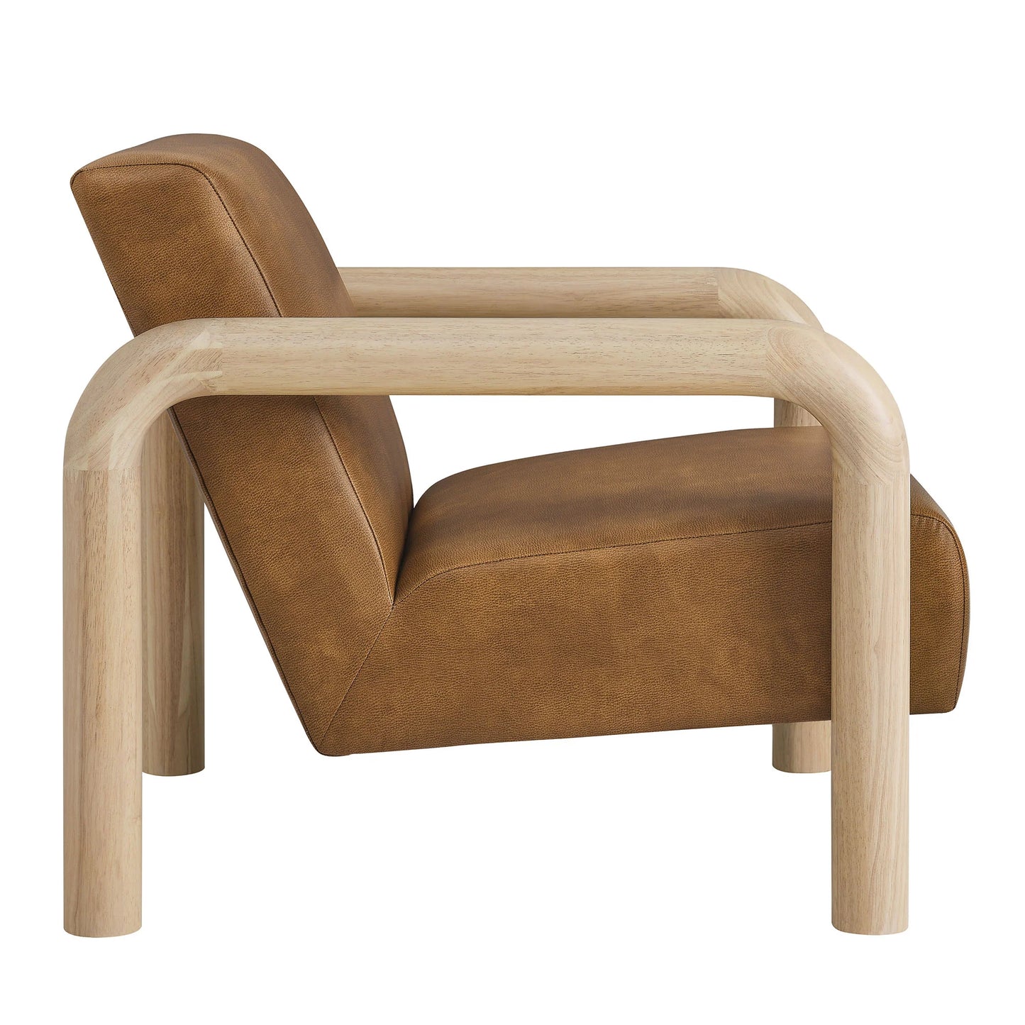 Sereno Vegan Leather Accent Chair – Modern Lounge Seating with Sleek Design