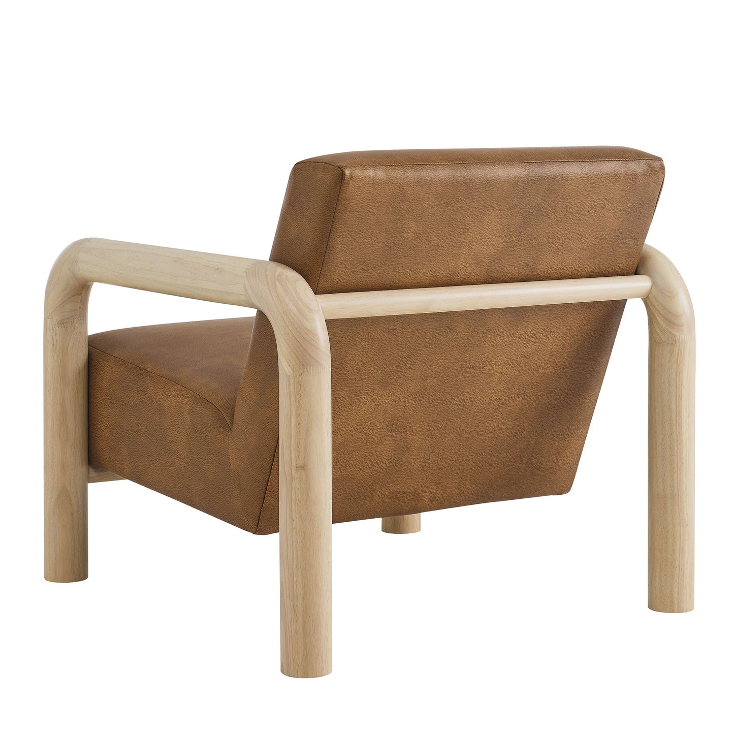 Sereno Vegan Leather Accent Chair – Modern Lounge Seating with Sleek Design