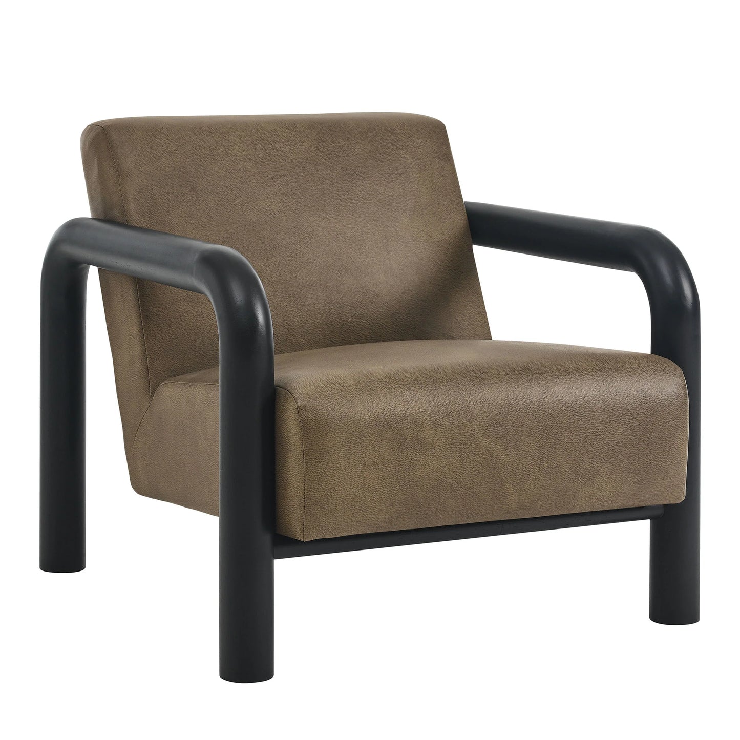 Sereno Vegan Leather Accent Chair – Modern Lounge Seating with Sleek Design