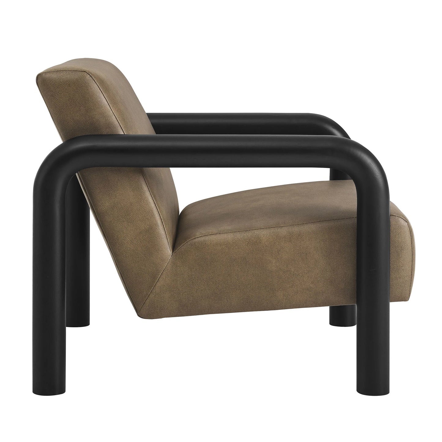 Sereno Vegan Leather Accent Chair – Modern Lounge Seating with Sleek Design