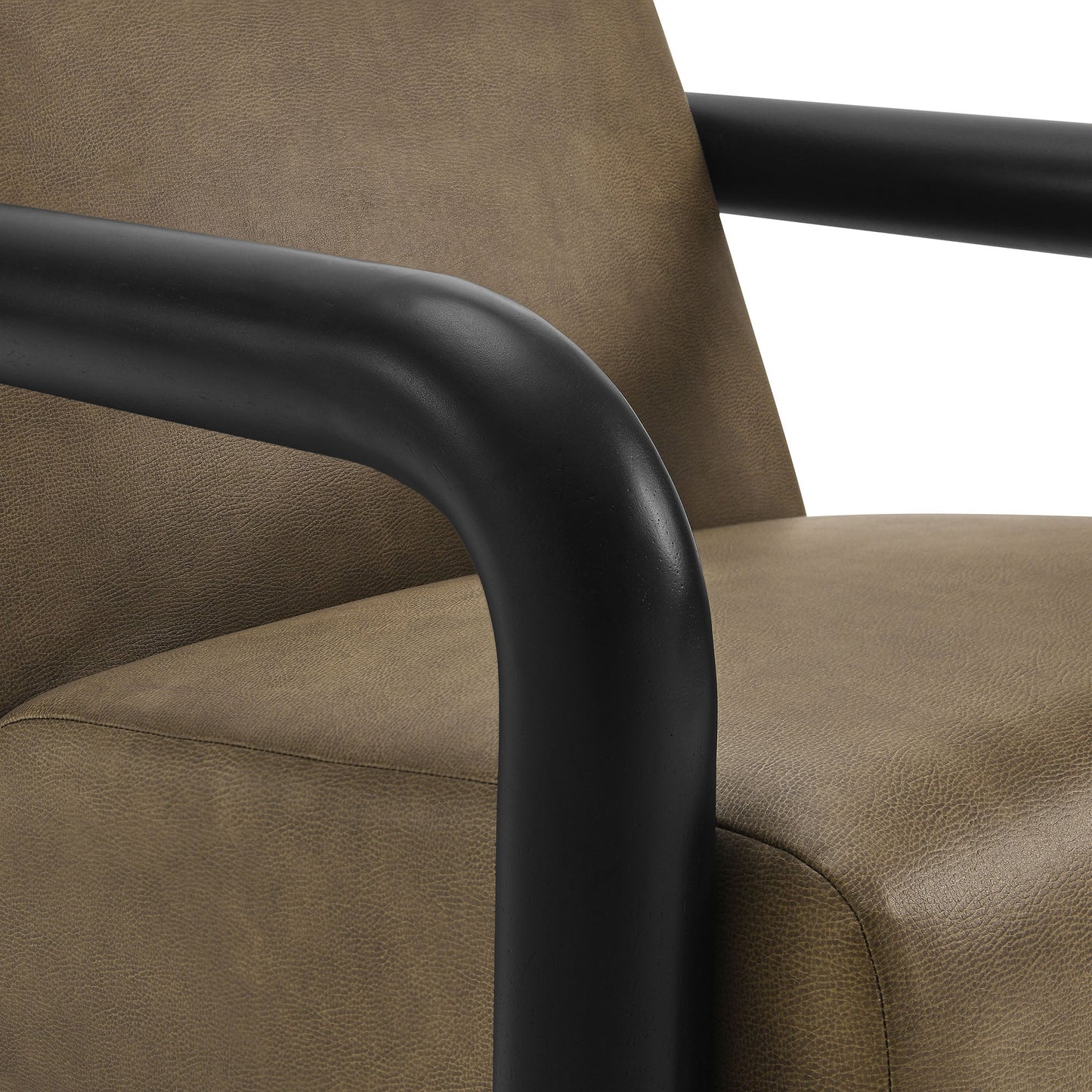 Sereno Vegan Leather Accent Chair – Modern Lounge Seating with Sleek Design