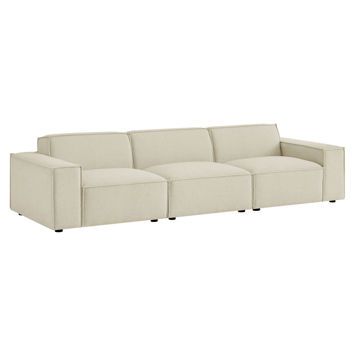 Restore 3-Piece Performance Fabric Upholstered Modular Sofa Set
