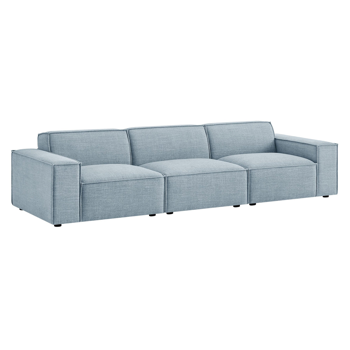 Restore 3-Piece Performance Fabric Upholstered Modular Sofa Set