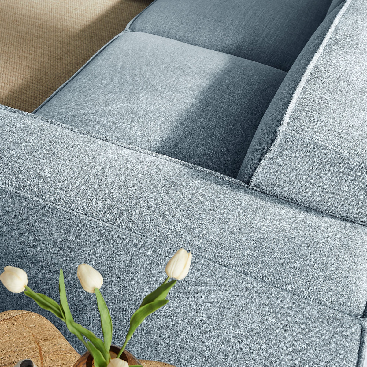 Restore 5-Piece Performance Fabric Upholstered Modular L-Shaped Sofa