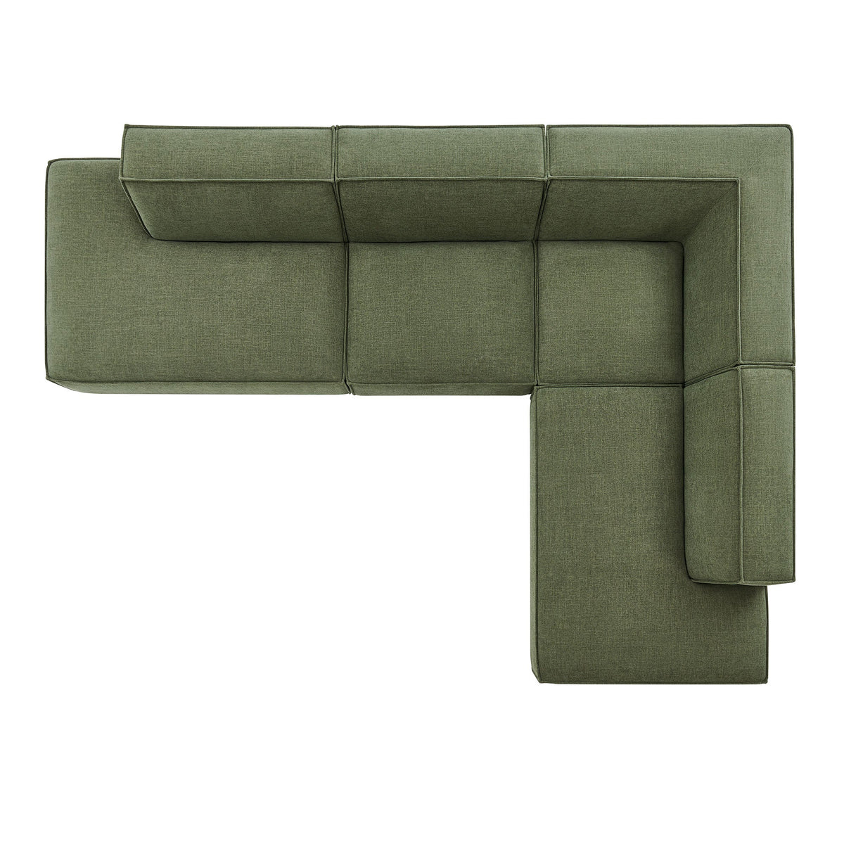 Restore 4‑Piece Performance Fabric L‑Shaped Modular Sectional Sofa