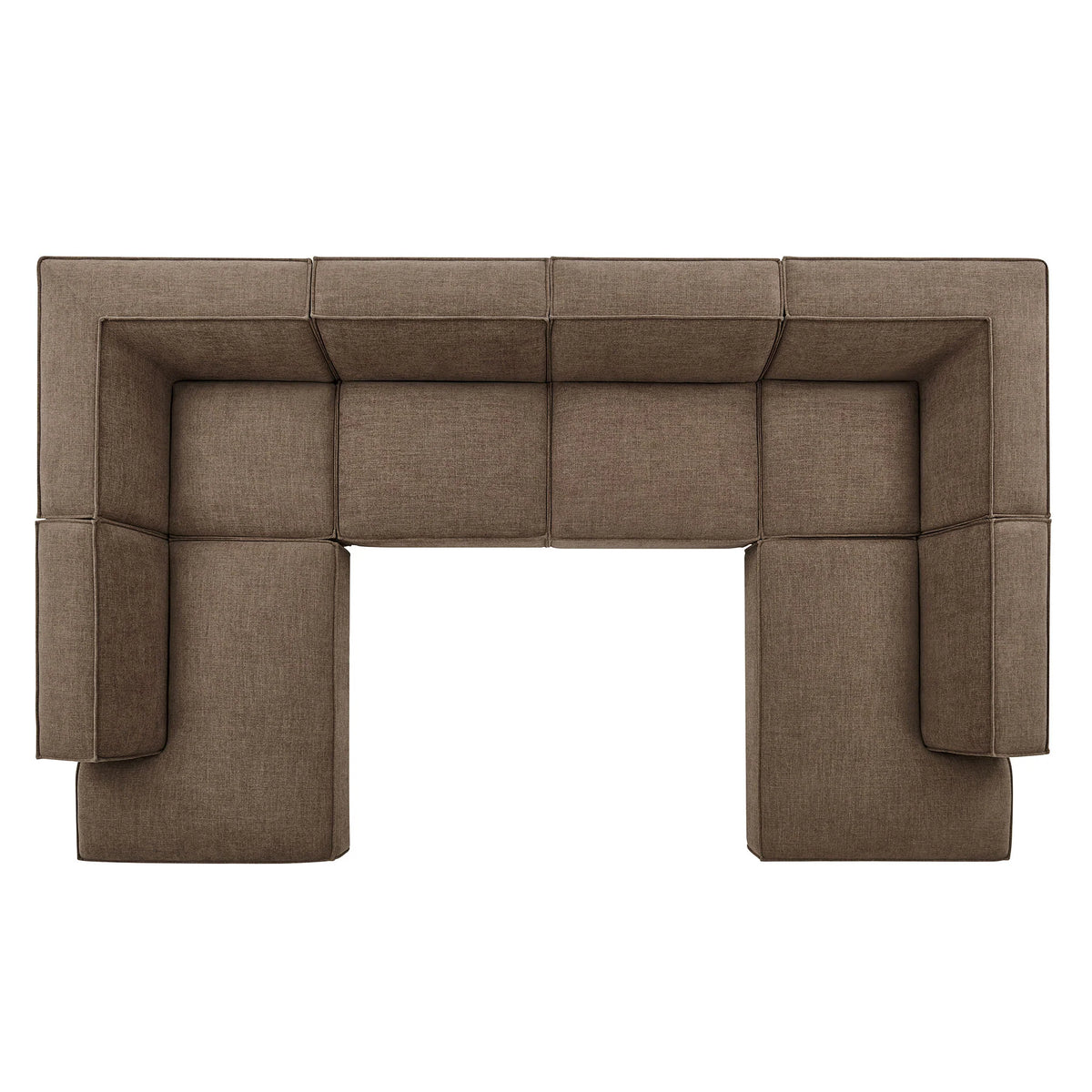 Restore 6-Piece Performance Fabric Upholstered U-Shaped Sectional Sofa