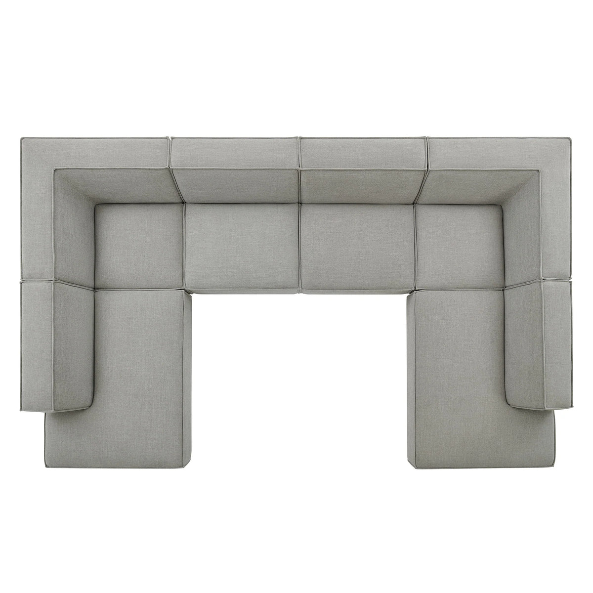Restore 6-Piece Performance Fabric Upholstered U-Shaped Sectional Sofa
