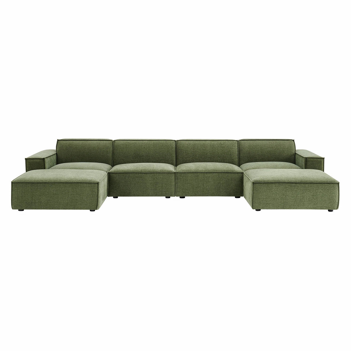 Restore 6-Piece Performance Fabric Upholstered Modular Sectional Sofa