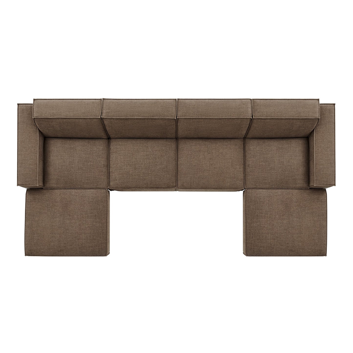 Restore 6-Piece Performance Fabric Upholstered Modular Sectional Sofa