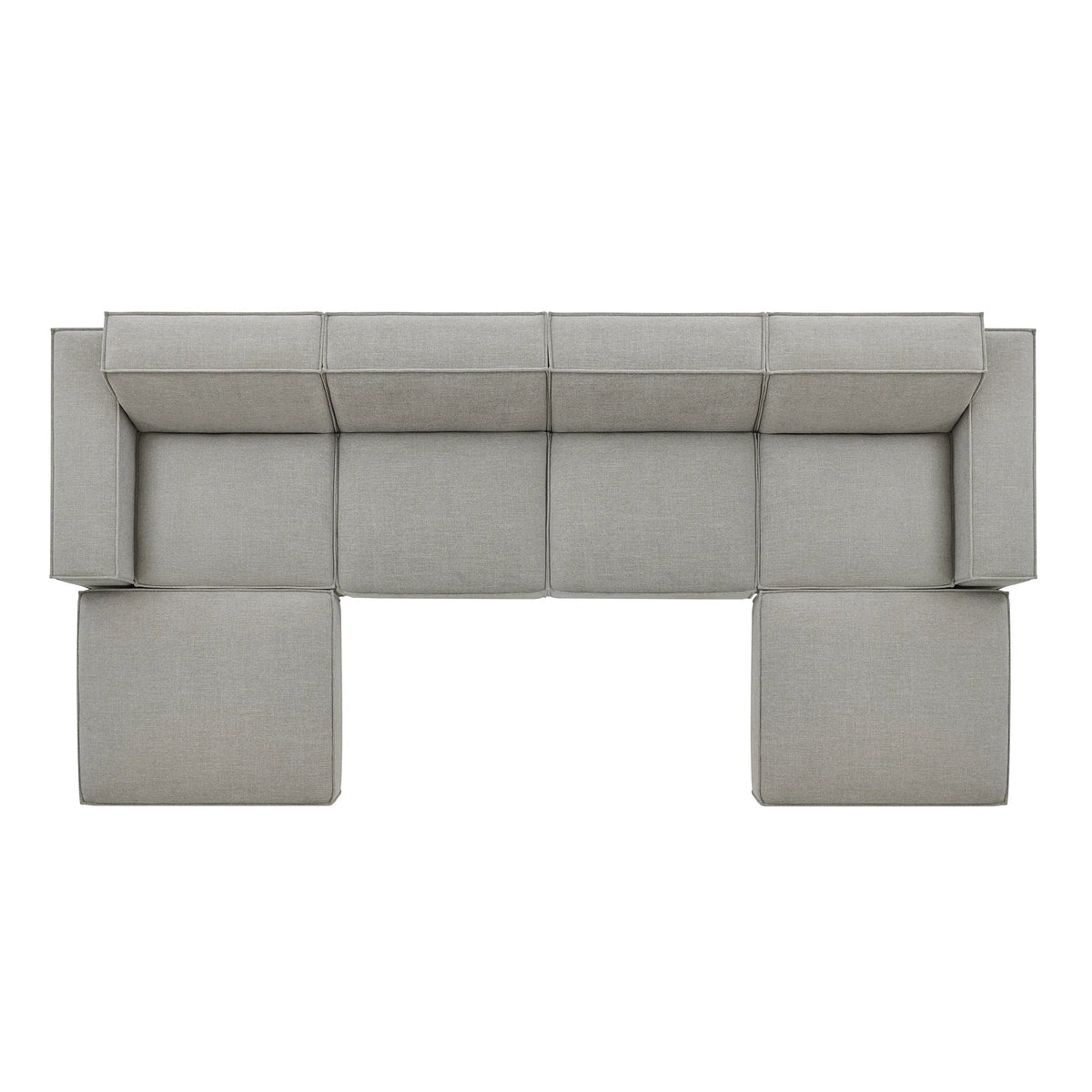 Restore 6-Piece Performance Fabric Upholstered Modular Sectional Sofa