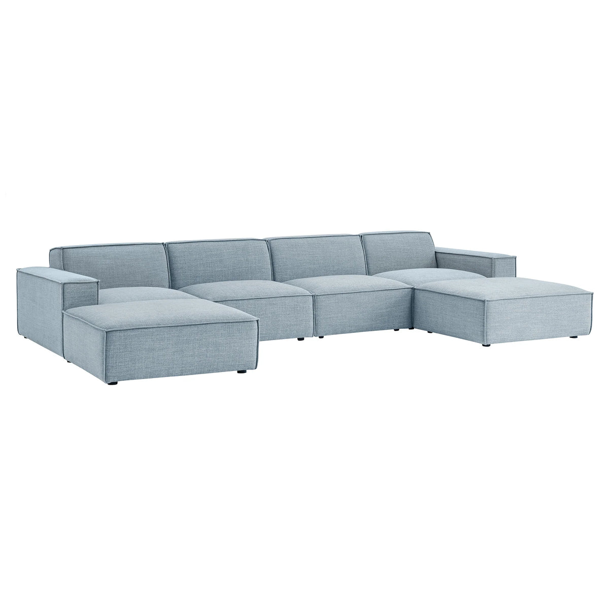Restore 6-Piece Performance Fabric Upholstered Modular Sectional Sofa