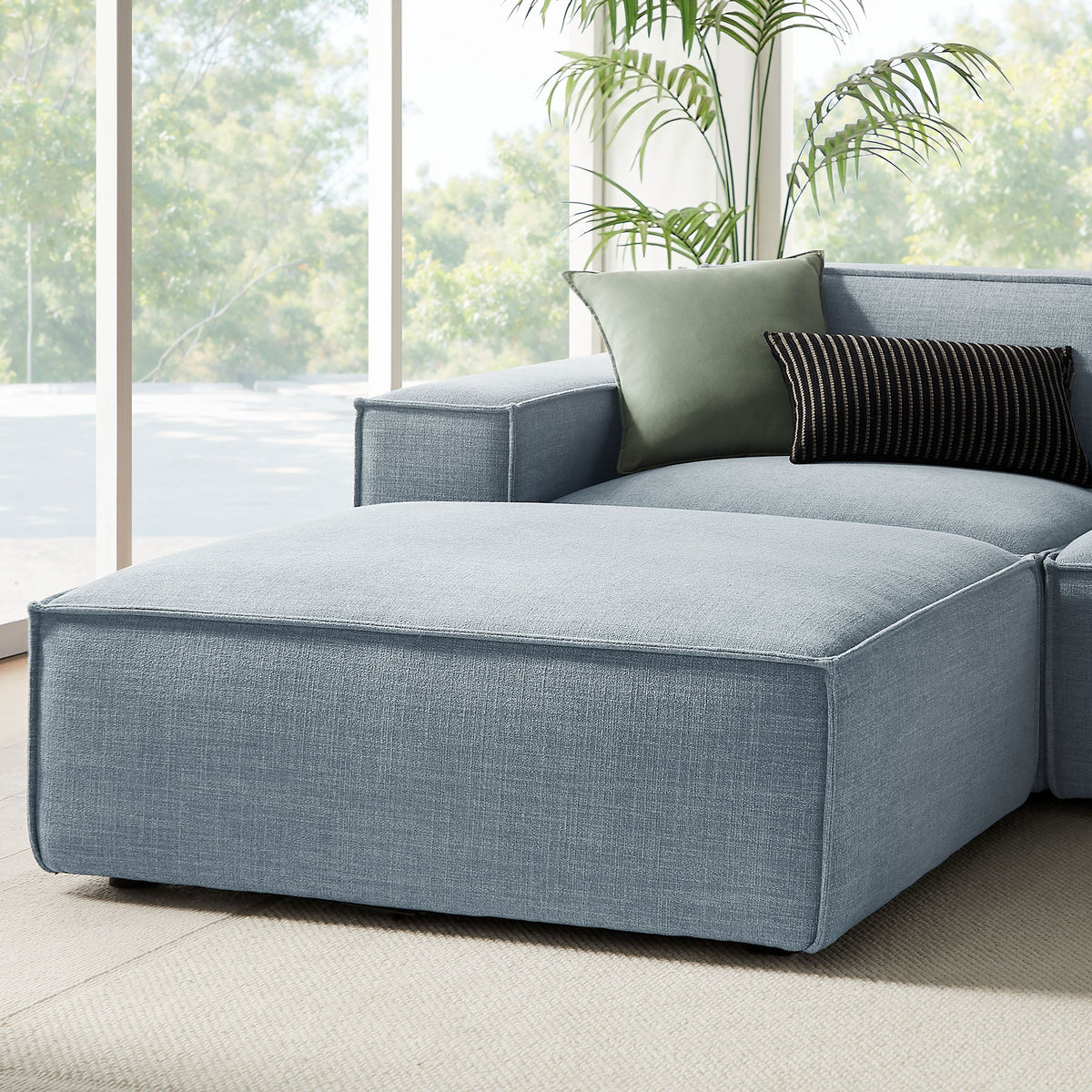 Restore 6-Piece Performance Fabric Upholstered Modular Sectional Sofa