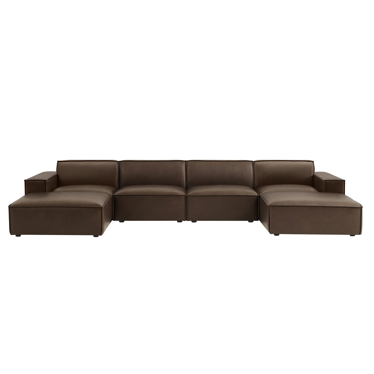 Restore 6-Piece Vegan Leather Modular Sectional Sofa