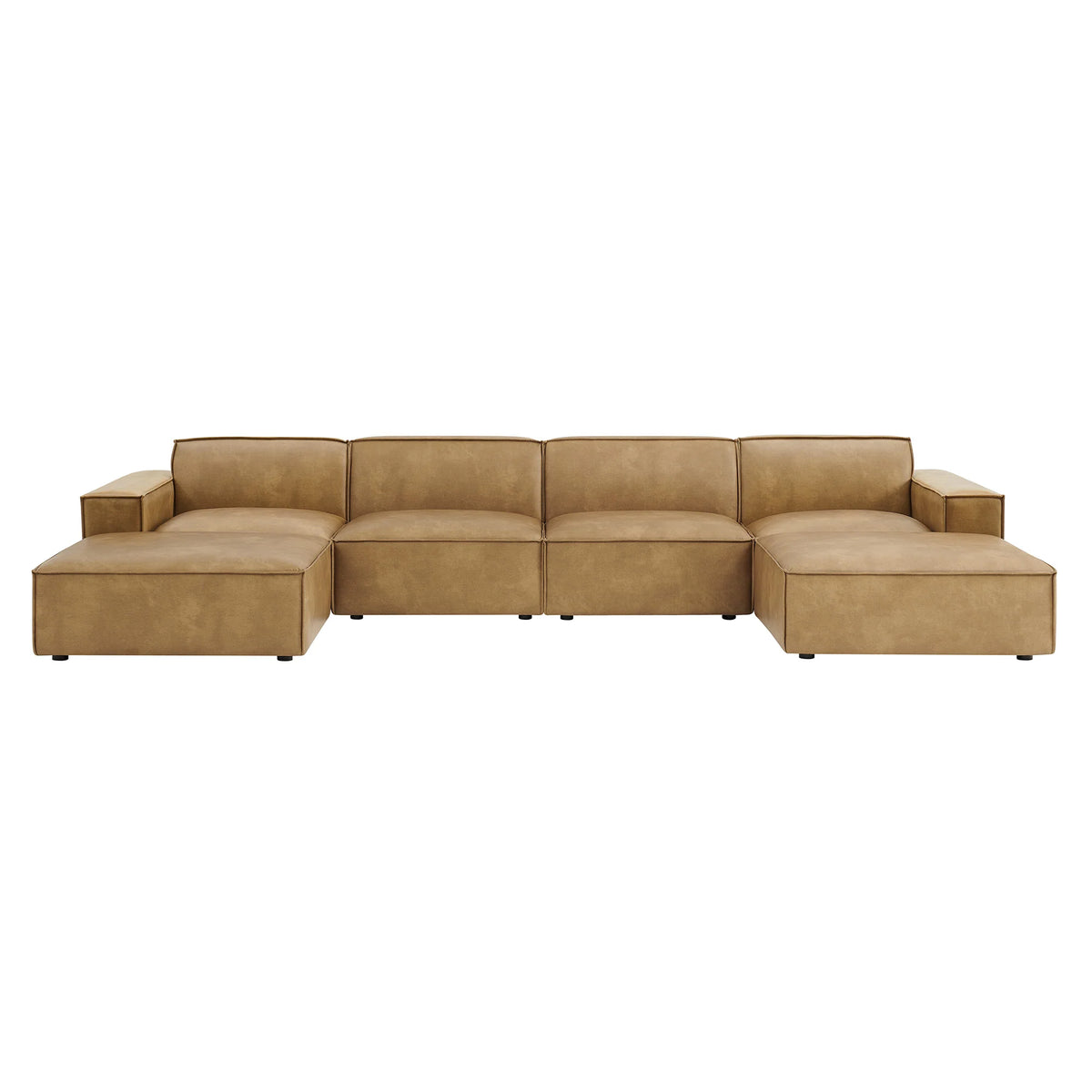Restore 6-Piece Vegan Leather Modular Sectional Sofa