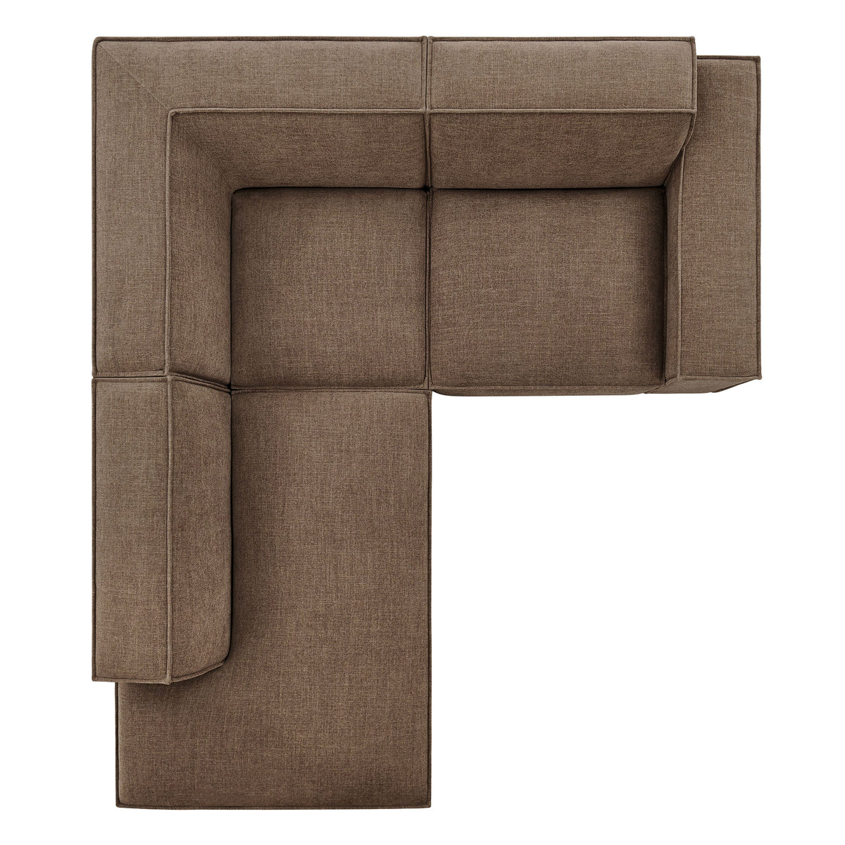 Restore 3-Piece Performance Fabric Upholstered Modular L-Shaped Sectional Sofa