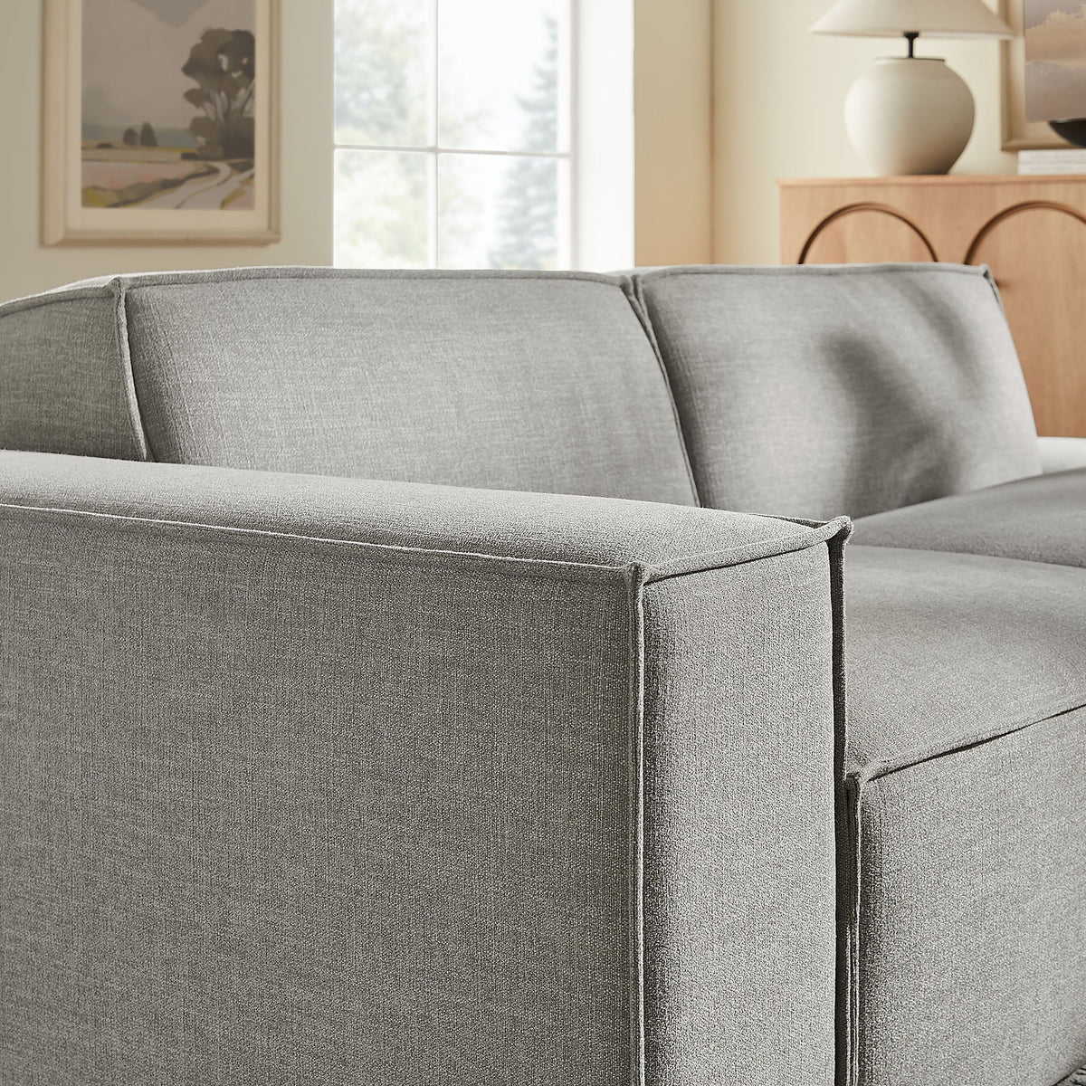 Restore 2-Piece Performance Fabric Upholstered Modular Loveseat