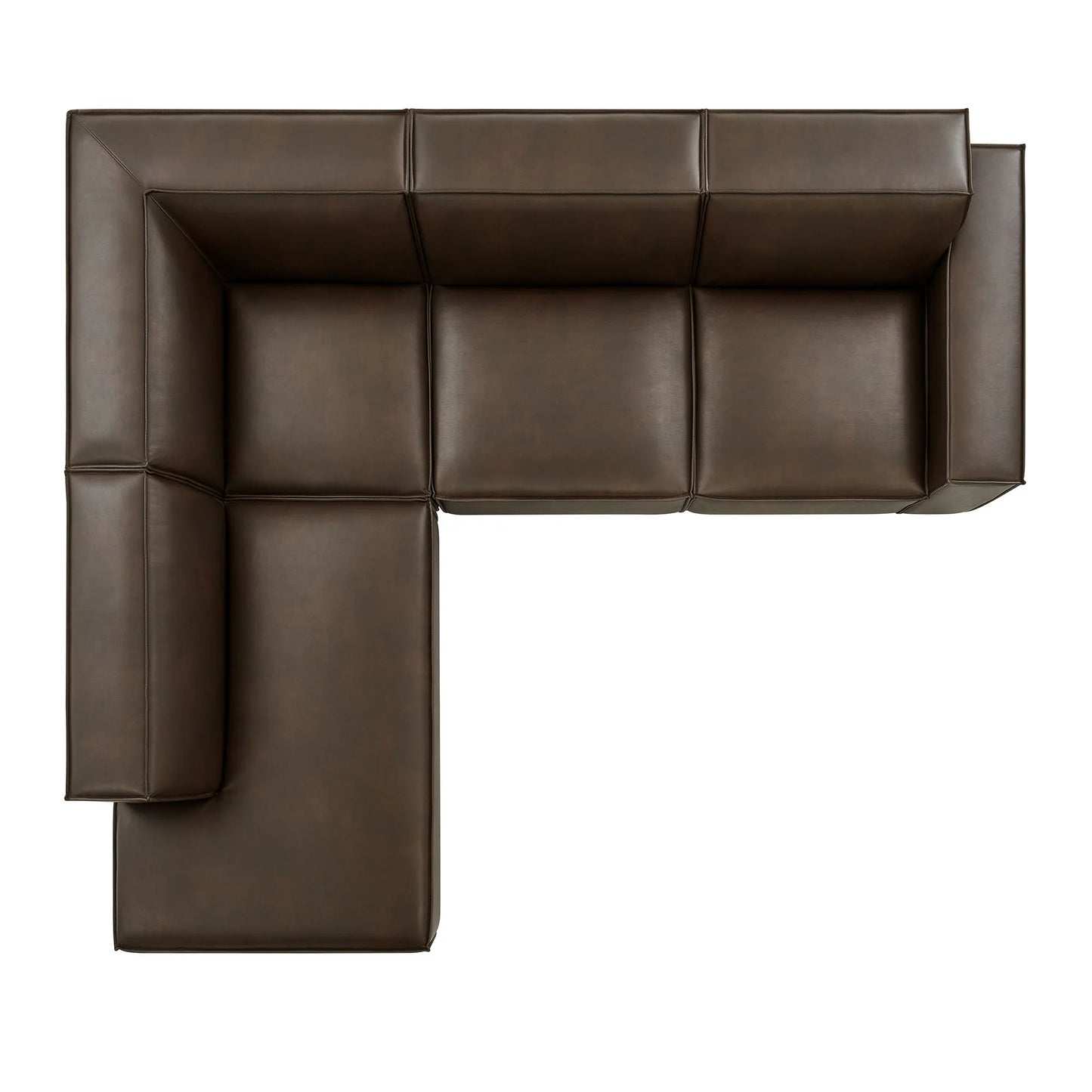 Restore 4βPiece Vegan Leather Modular LβShaped Sofa