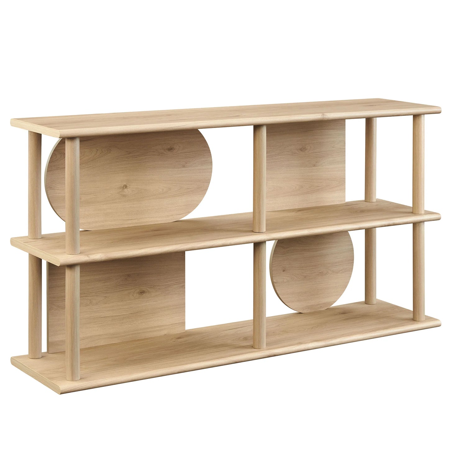 Zadie 55" Console Table in Light Oak – Stylish & Functional Entryway Furniture