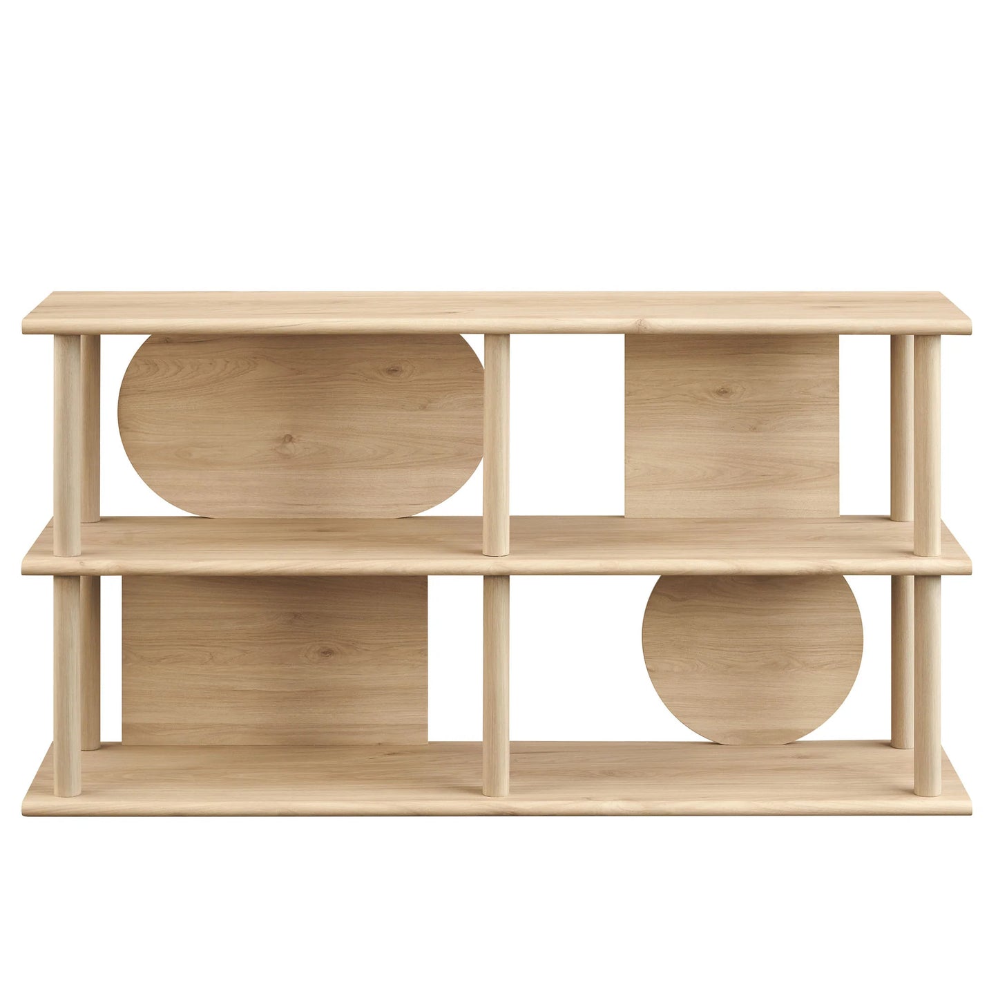 Zadie 55" Console Table in Light Oak – Stylish & Functional Entryway Furniture