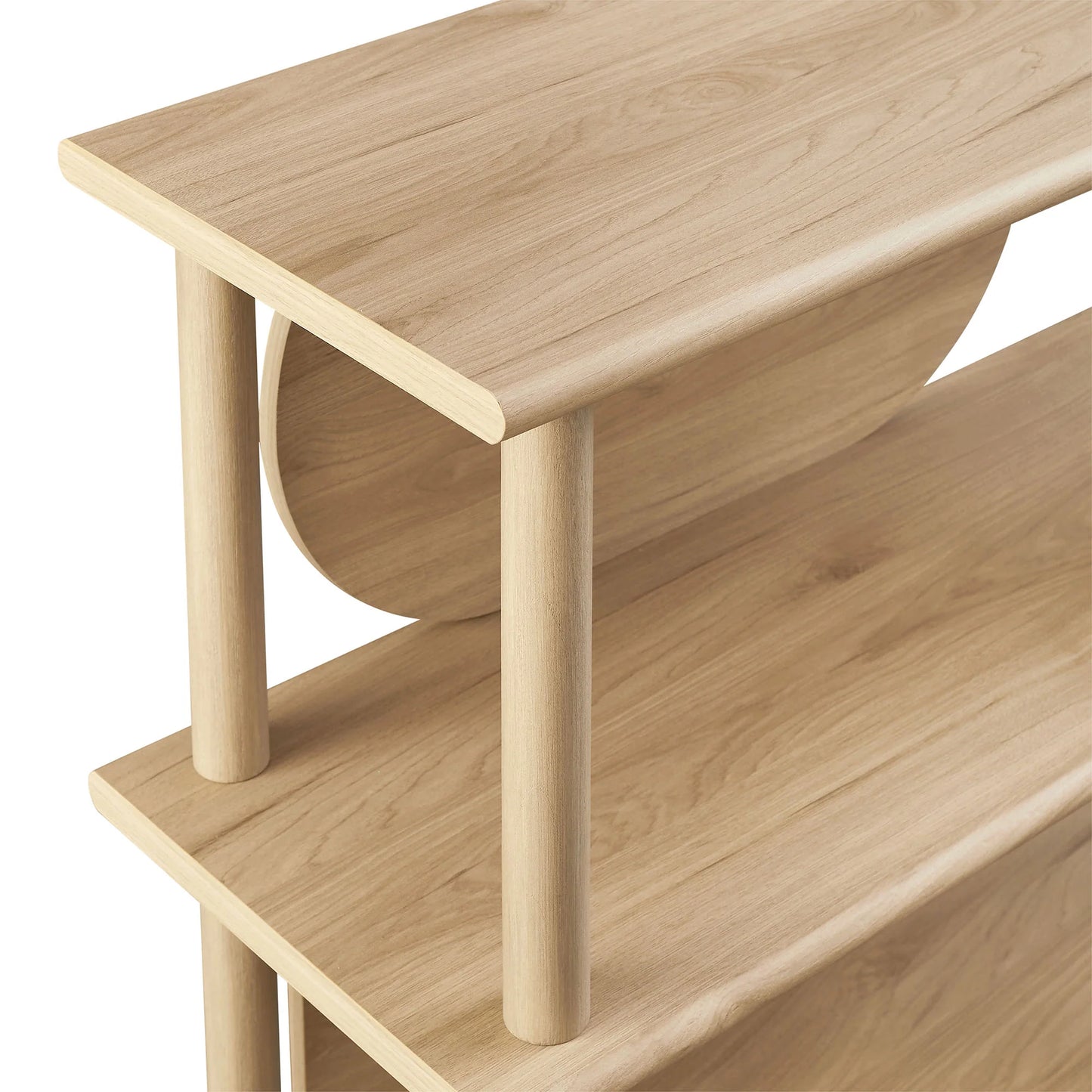 Zadie 55" Console Table in Light Oak – Stylish & Functional Entryway Furniture