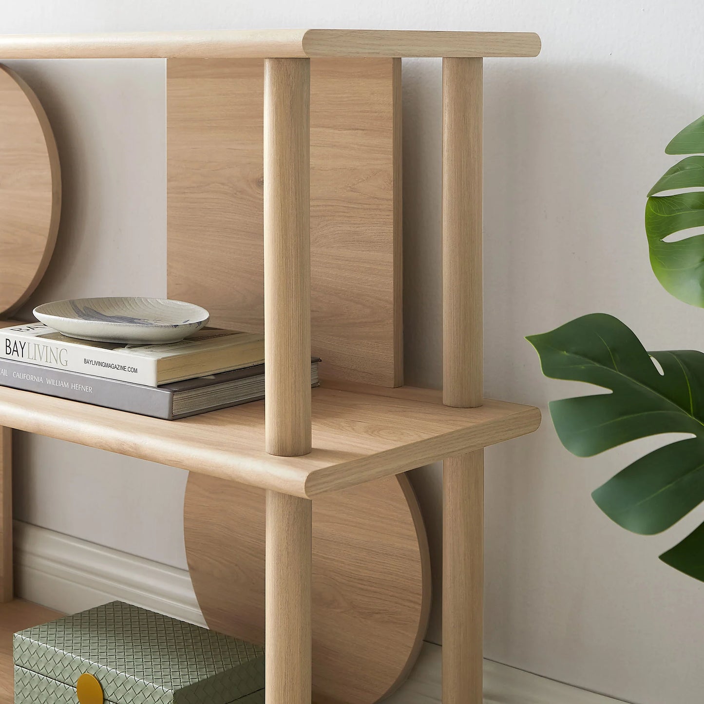 Zadie 55" Console Table in Light Oak – Stylish & Functional Entryway Furniture