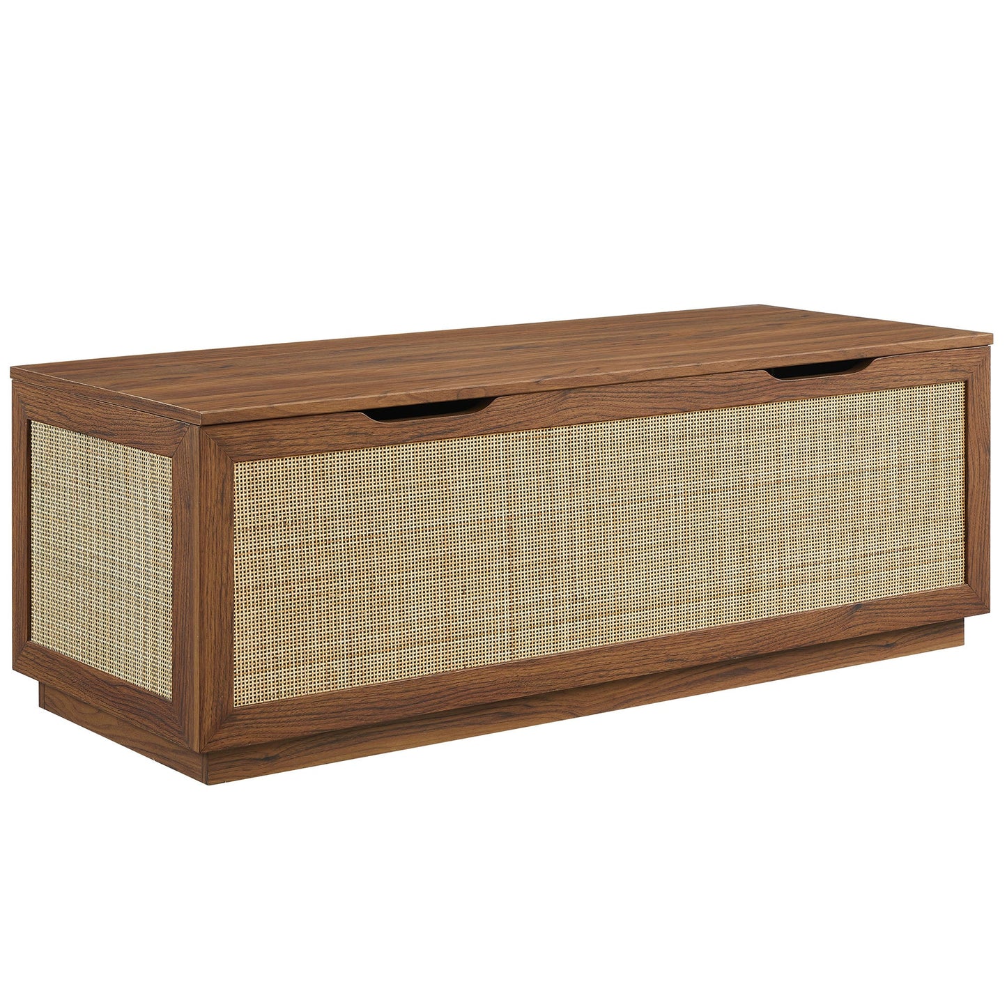 Soma Rattan Storage Bench – Natural Woven Design with Hidden Storage