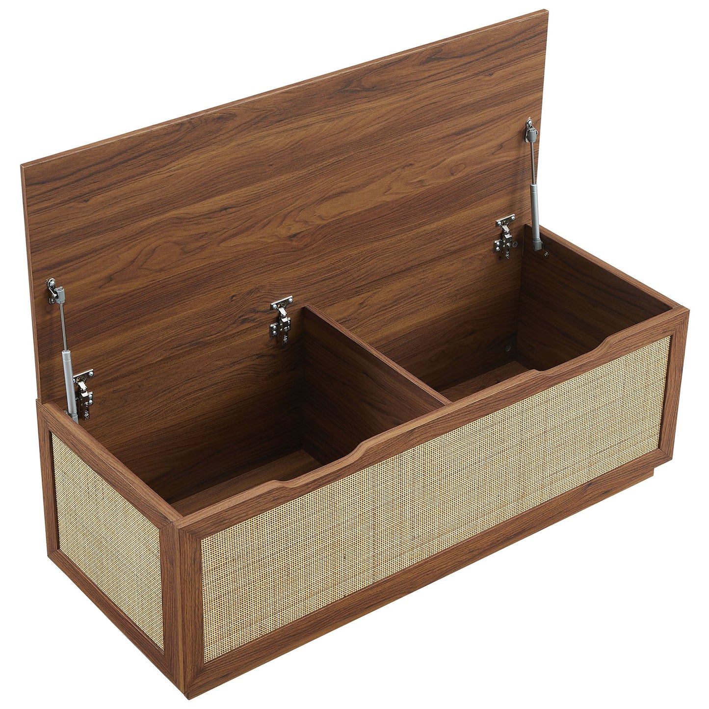 Soma Rattan Storage Bench – Natural Woven Design with Hidden Storage