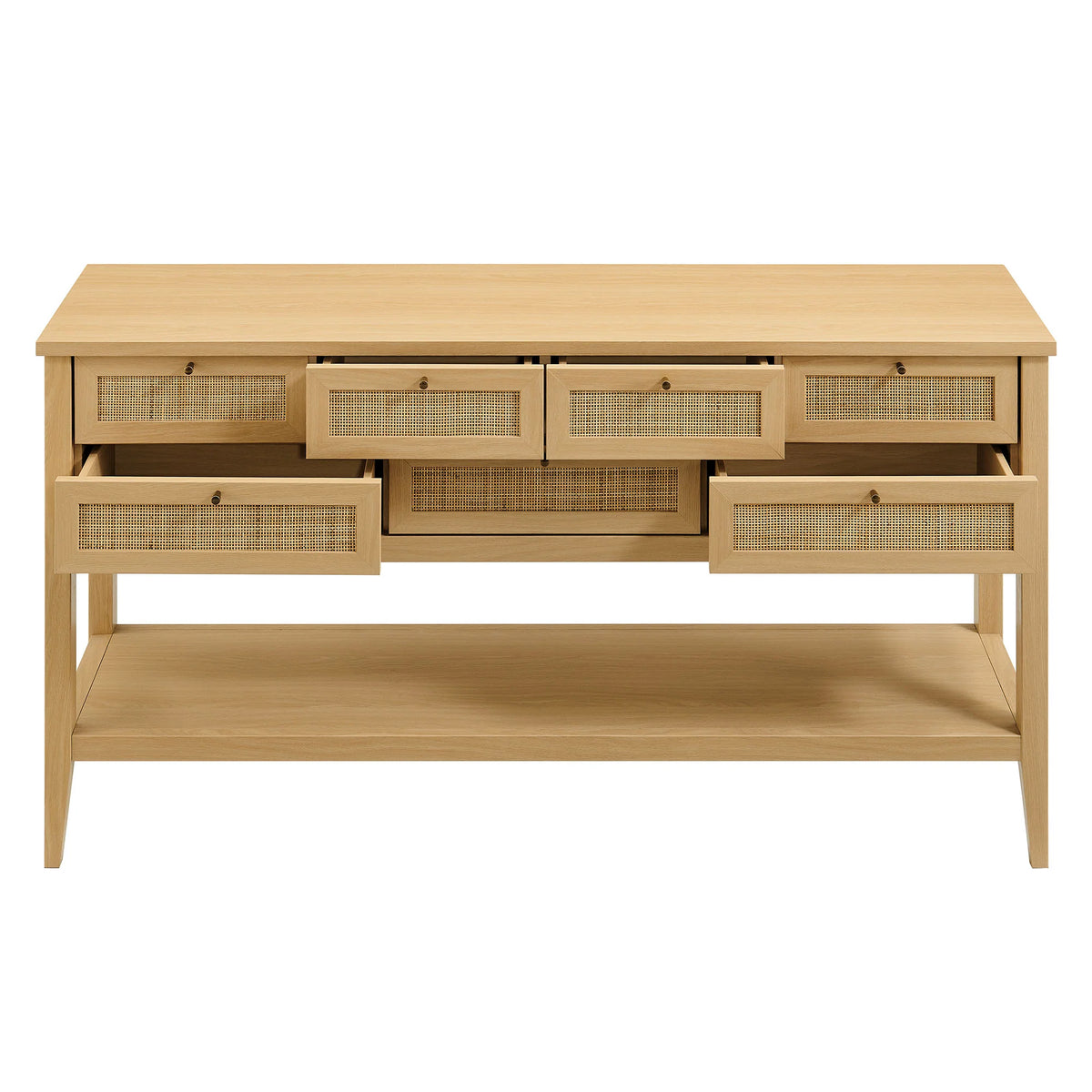 Soma 62 Inch Rattan Console Table