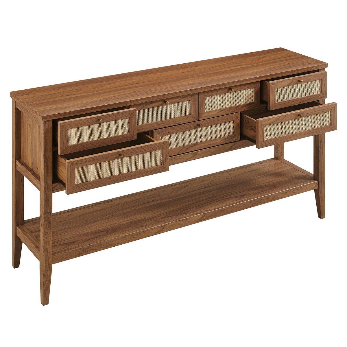 Soma 62 Inch Rattan Console Table