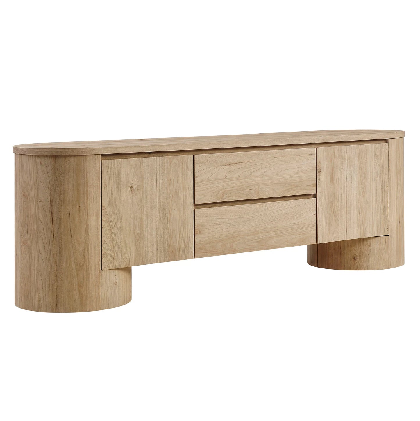 Duval 71-Inch Oval TV Cabinet – Modern Media Console with Sleek Design