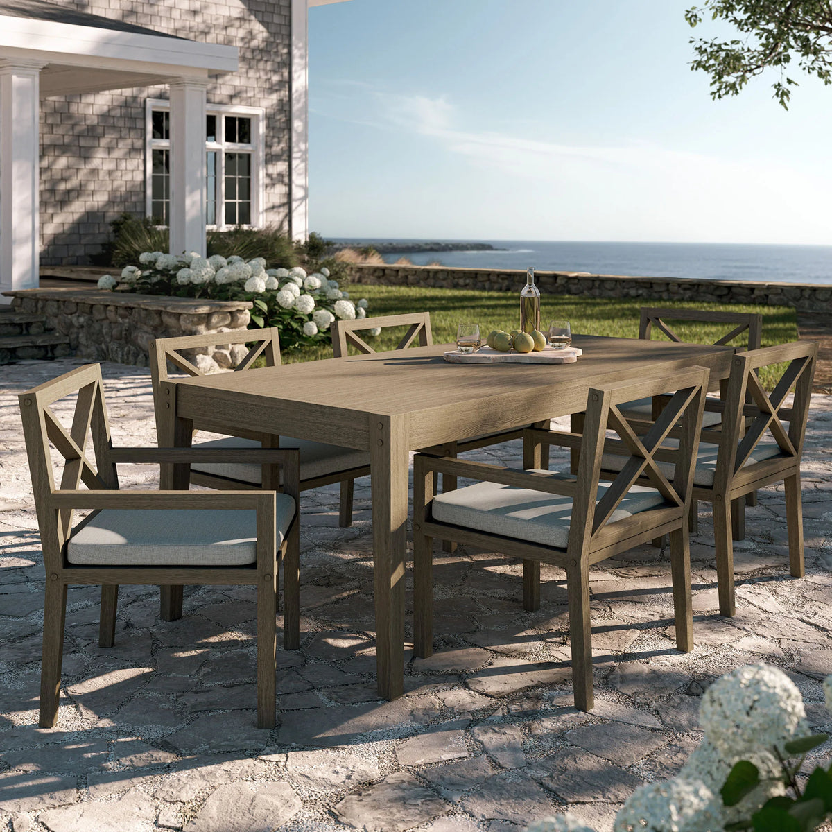 Northlake 7-Piece Outdoor Teak Wood Dining Set