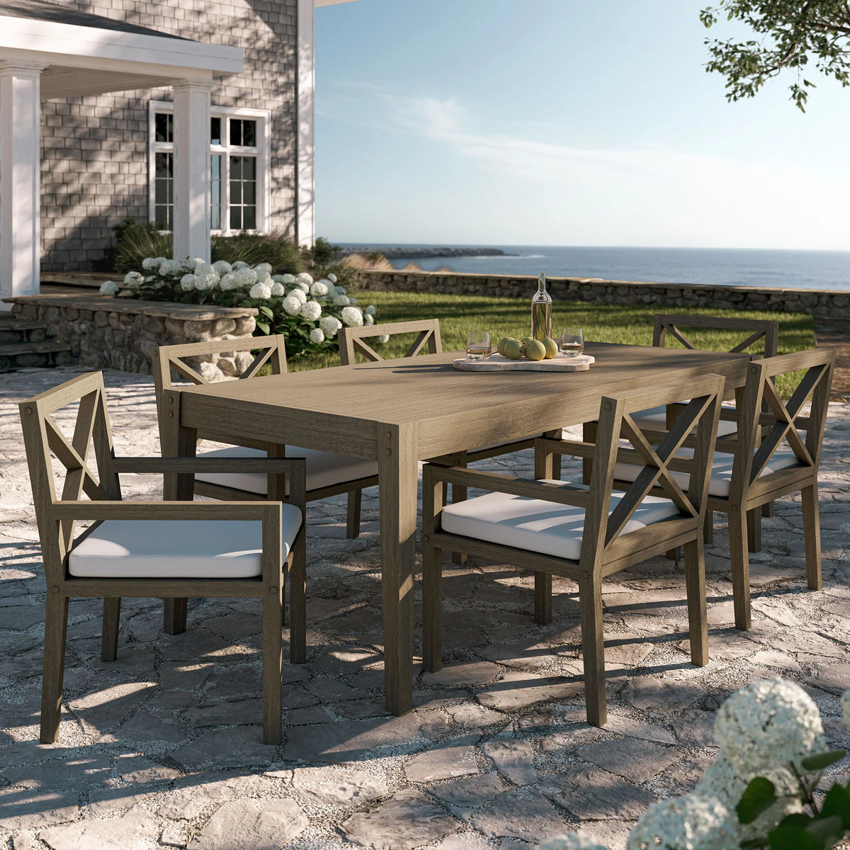 Northlake 7-Piece Outdoor Teak Wood Dining Set