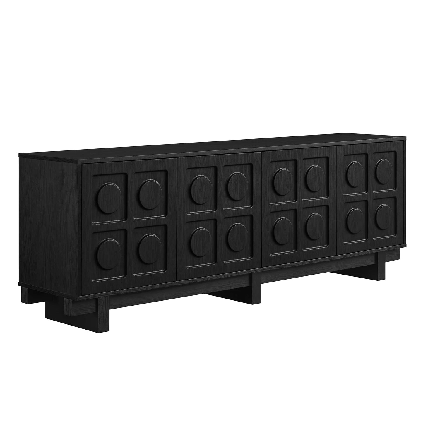 Knox 71 Inch TV Stand – Modern Media Console with Storage for TVs up to 80
