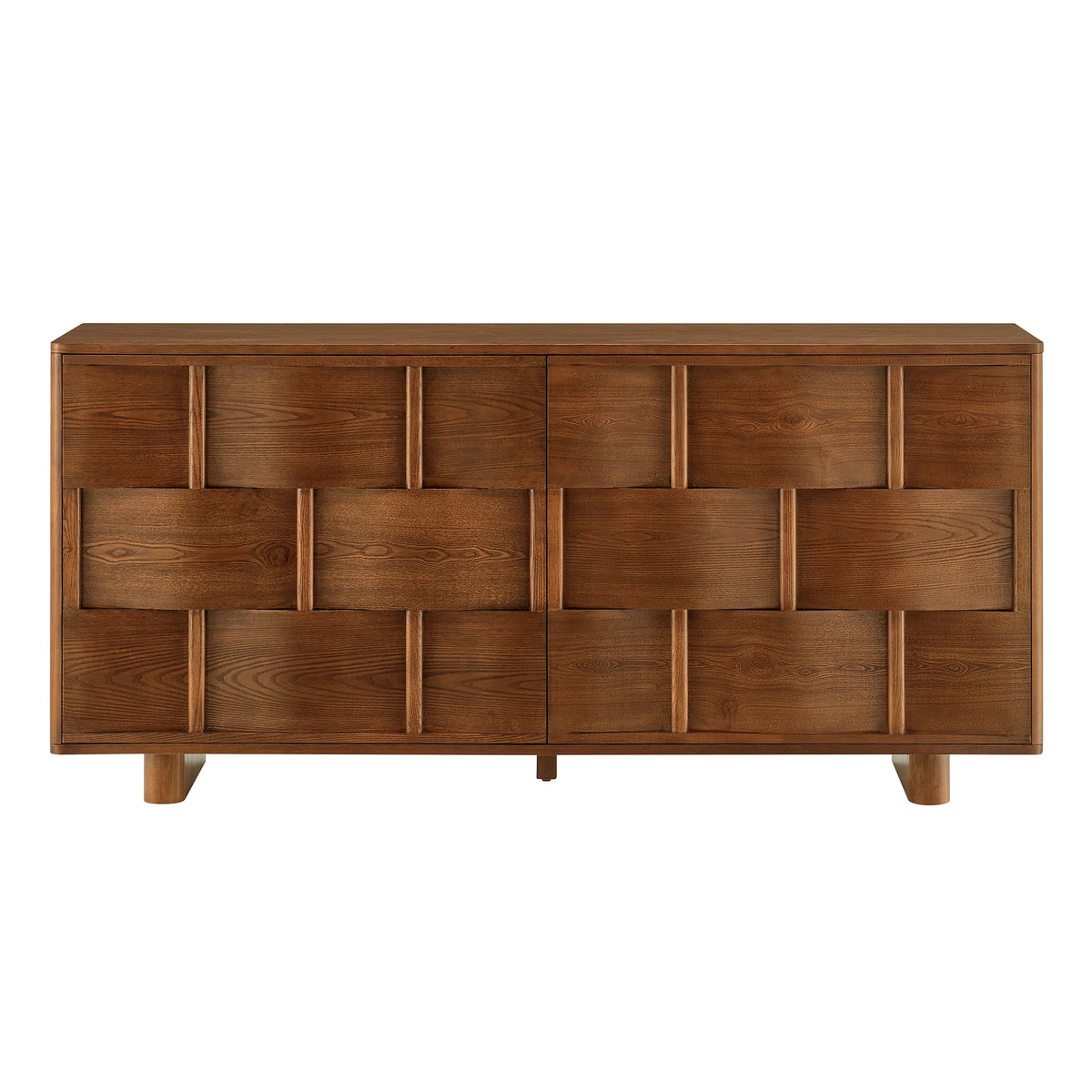 Foundry 71" Woven Design Buffet Storage Cabinet