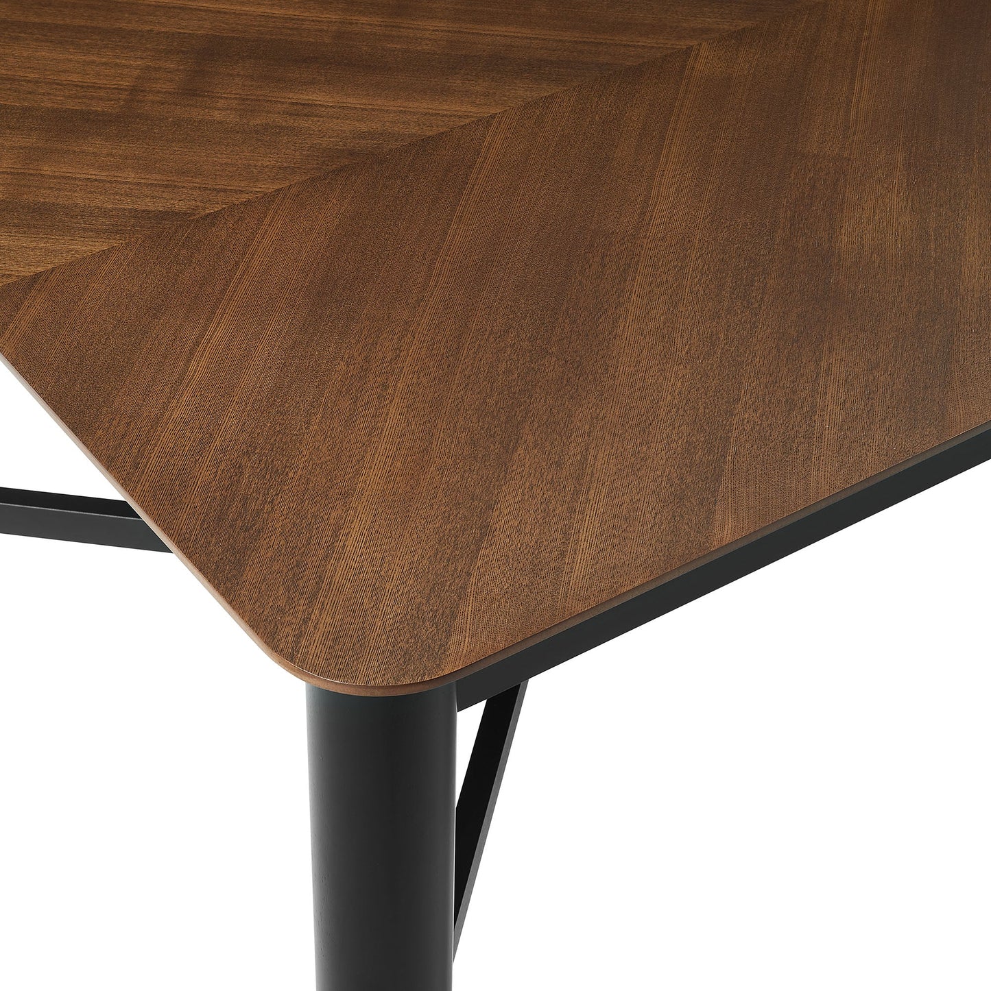 Ashlan 110-Inch Rectangular Dining Table in Walnut – Extra-Long Modern Wood Table for 8–10 People